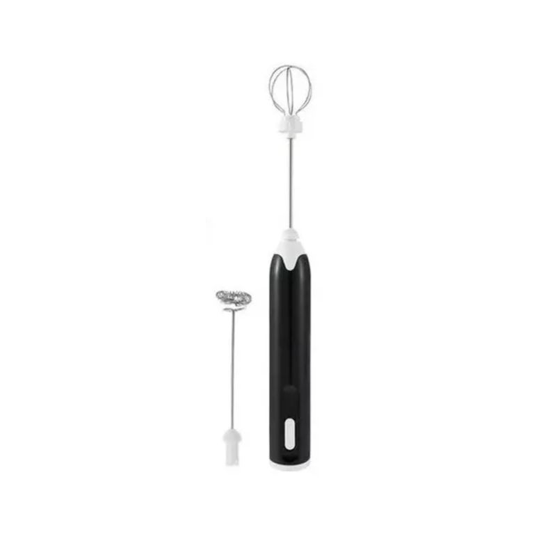 Mini Batidor Revolvedor Café Espuma Leche Recargable - Negro