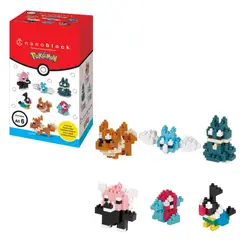 ANSALDO - SET 6 FIGURAS NANOBLOCK POKEMON BANDAI - TIPO NORMAL