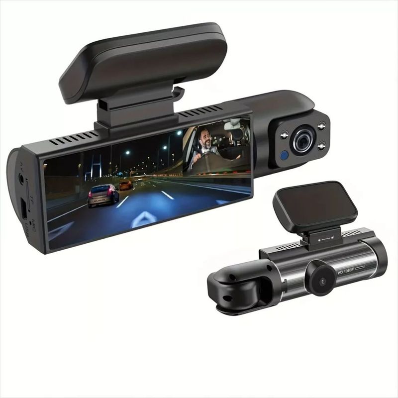 GENERICO - Cámara de Tablero Dual Frontal e Interior con Video 1080P