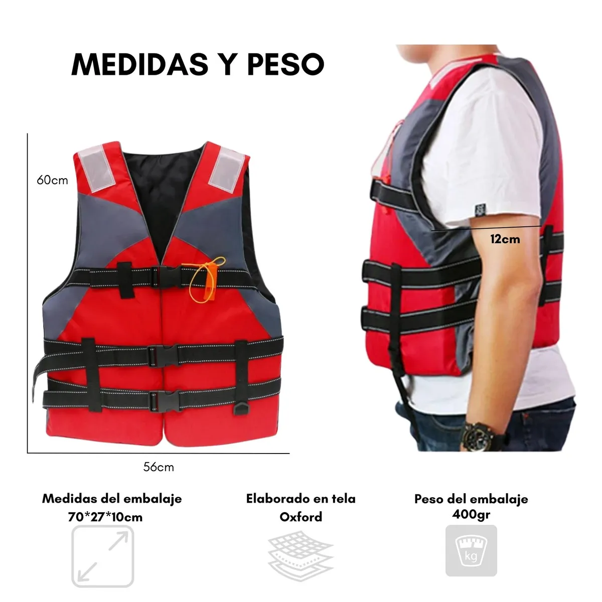 GENERICO - Chaleco Salvavidas Adulto Talla unica