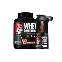 PROSUPPS - PACK PROTEINA CONCENTRATE CHOCOLATE + CREATINA 300gr +SHAKER -PROSUPPS