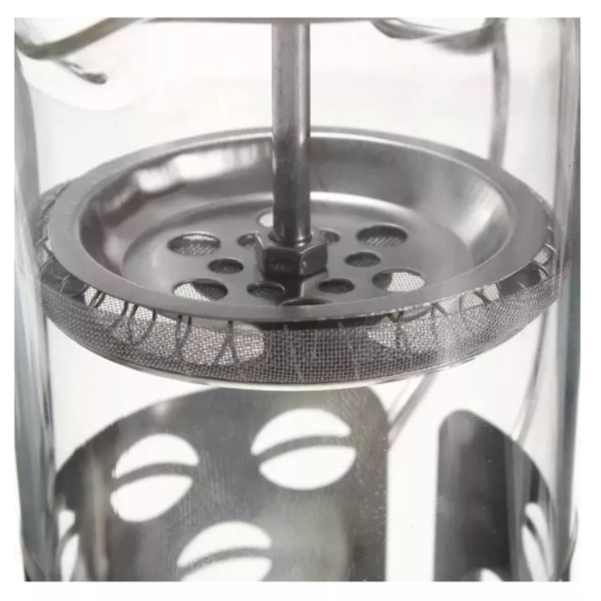 GENERICO - Prensa Francesa 1 Litro Cafetera Francesa De Vidrio Color Plateado