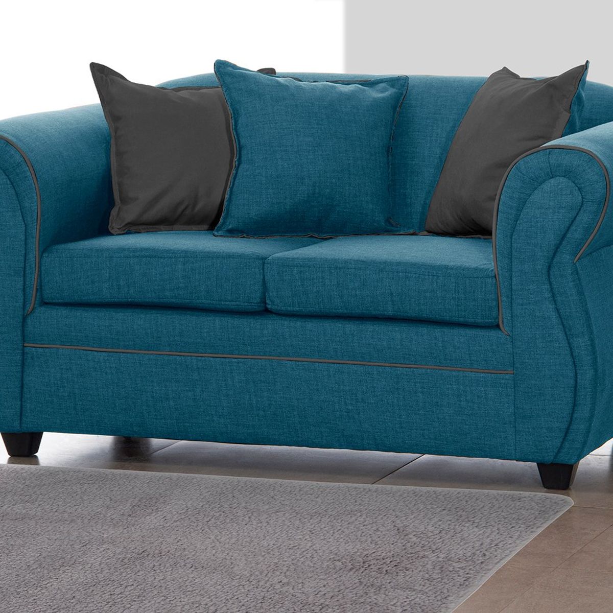 BLACK FACTORY - Sofa 2 Cuerpos Emili Esmeralda