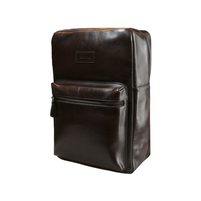 CRAFTMEN - Mochila 100% Cuero genuino Glasgow color Café