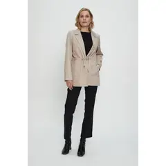 MA GRIFFE - Casaca Lisa Beige Magriffe