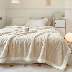 TODOHOGAR SANTIAGO DE CHILE - Frazada con chiporro 200x230cm - beige