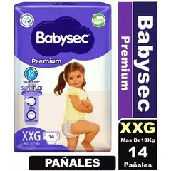 BABYSEC - Pañales Premium Tallas Xxg - 14 Unidades