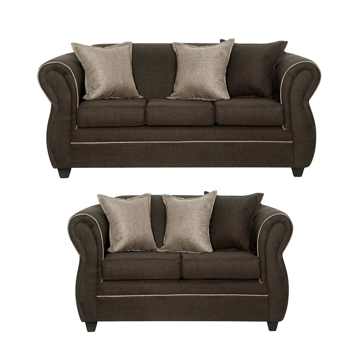 BLACK FACTORY - Juego de Living 3 2 Emili Cafe