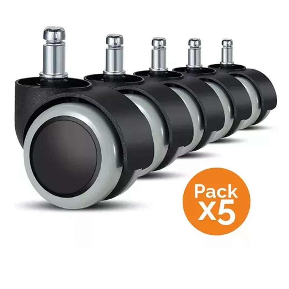 BLOCCARE - Ruedas Para Silla Escritorio Tipo Roller Universal Set De 5