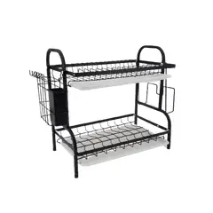 GENERICO - Escurridor Organizador De Cocina Seca Loza 2 Niveles