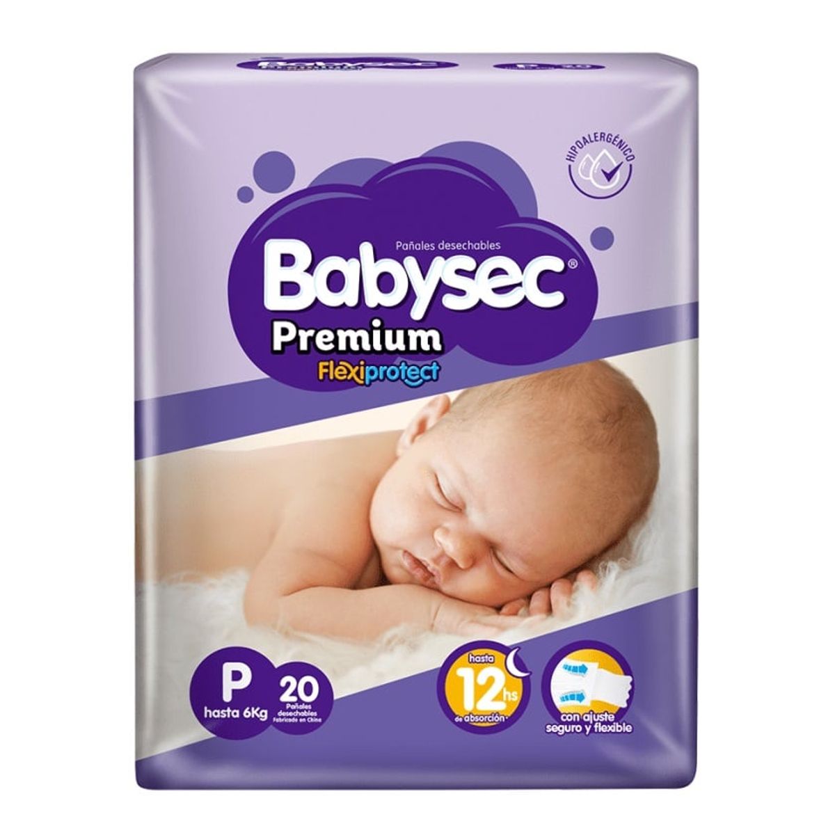 BABYSEC - Pañal Babysec Premium Tallas P - 20 Unidades