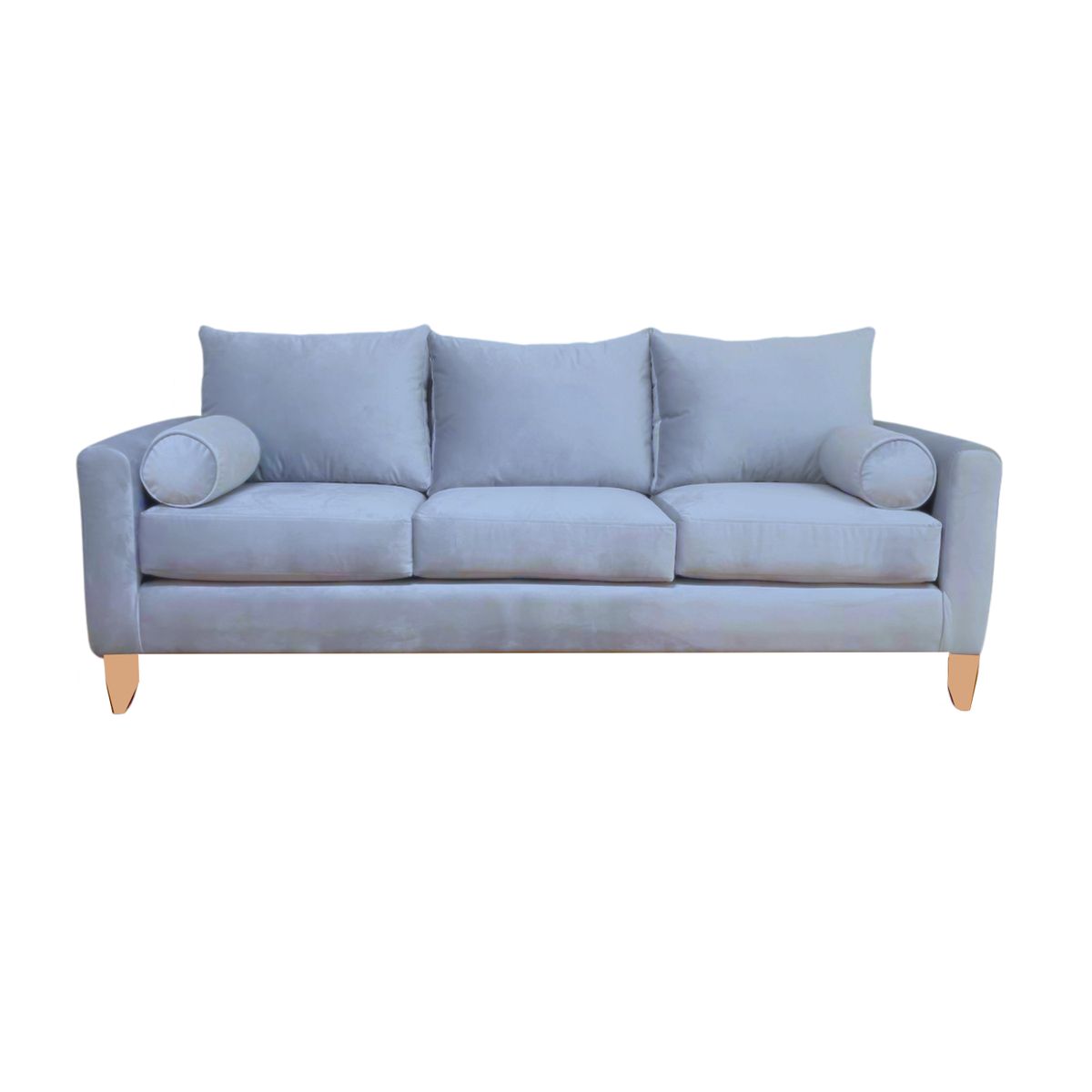 GENERICO - SOFA INDU 3 CUERPOS FELPA GRIS