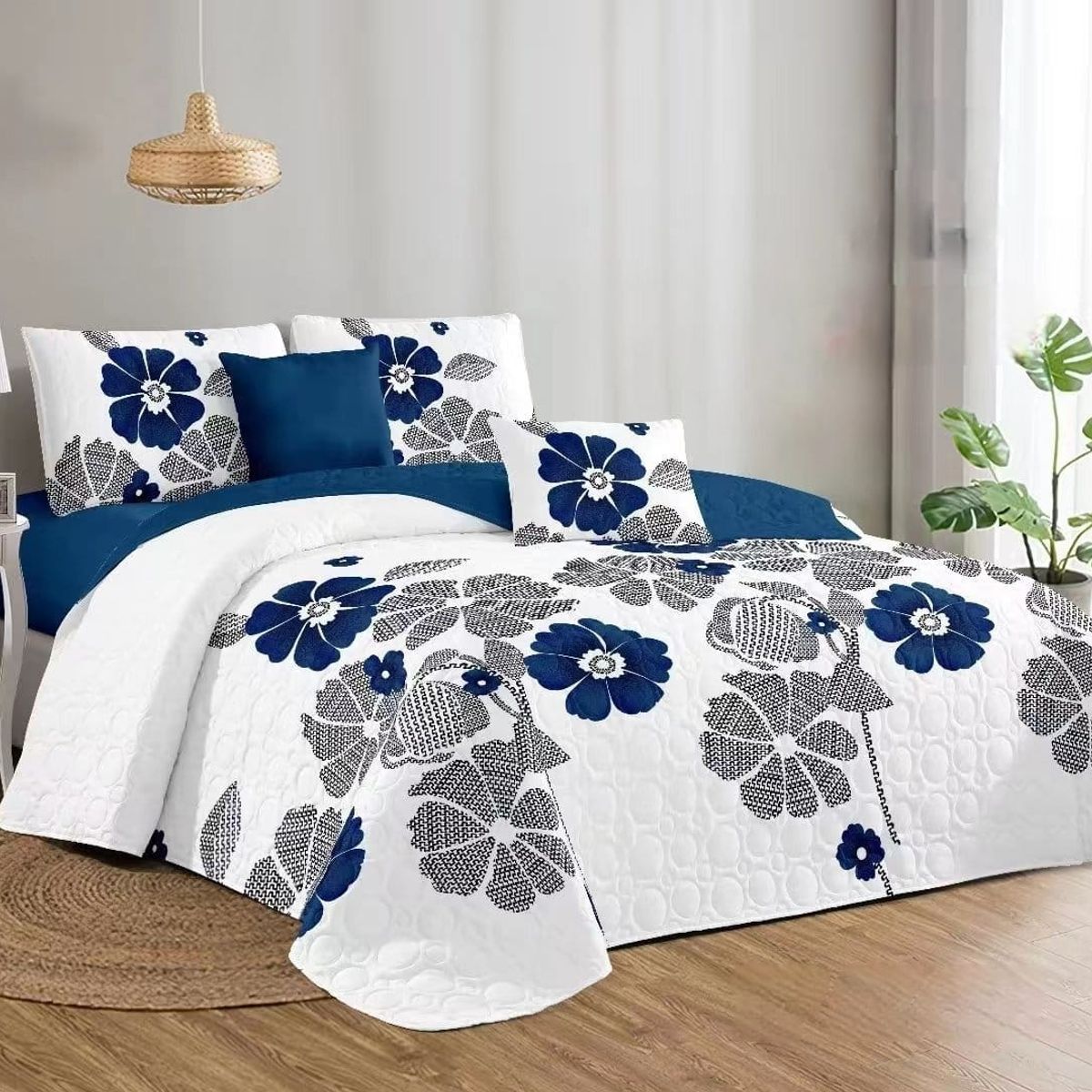 GENERICO - COBERTORES DE VERANO QUILTS REVERSIBLES