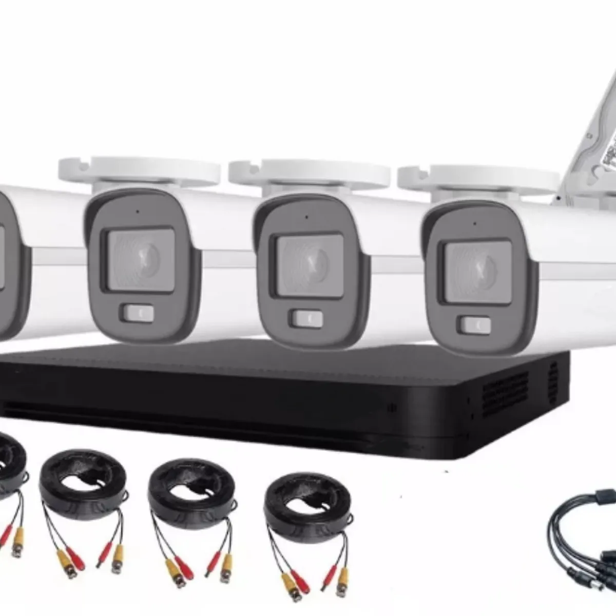 ARTIHOGAR - Kit Cctv Pro 4 Cámaras Smart Colorvu 2mp  Micrófono + Disco 1 Tera