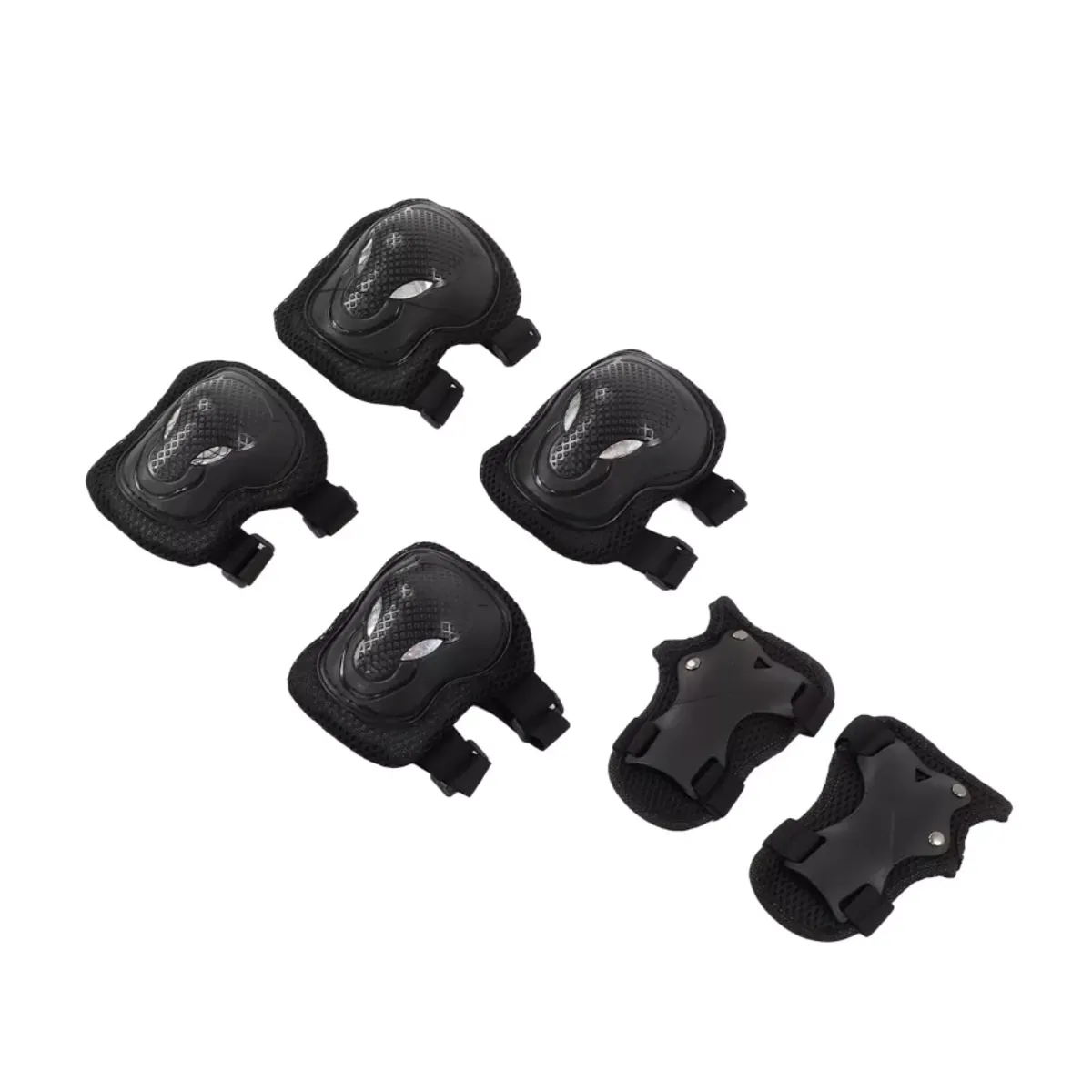 GENERICO - Set De Protección Adultos Rodillera Codera Muñequera Negro