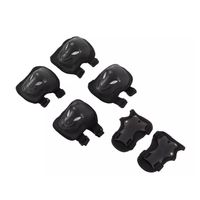 Set De Protección Adultos Rodillera Codera Muñequera Negro