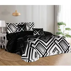 GENERICO - CUBRECAMA DE VERANO QUILT CON DISEÑO DEGRADADO CUADRO 2 PLAZA