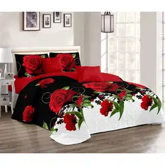 GENERICO - CUBRECAMA DE VERANO QUILT CON DISEÑO DUOCOLOR ROSA KING
