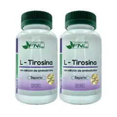 FNL - L - Tirosina 500mg 120 Cápsulas 2 Frascos x 60 Caps