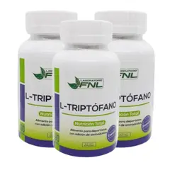 FNL - L - Triptofano 500mg 270 Cápsulas 3 Frascos x 90caps