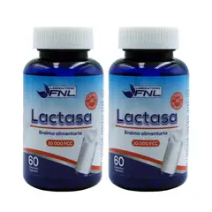 FNL - Lactasa 500mg 120 Cápsulas 2 Frascos x 60caps