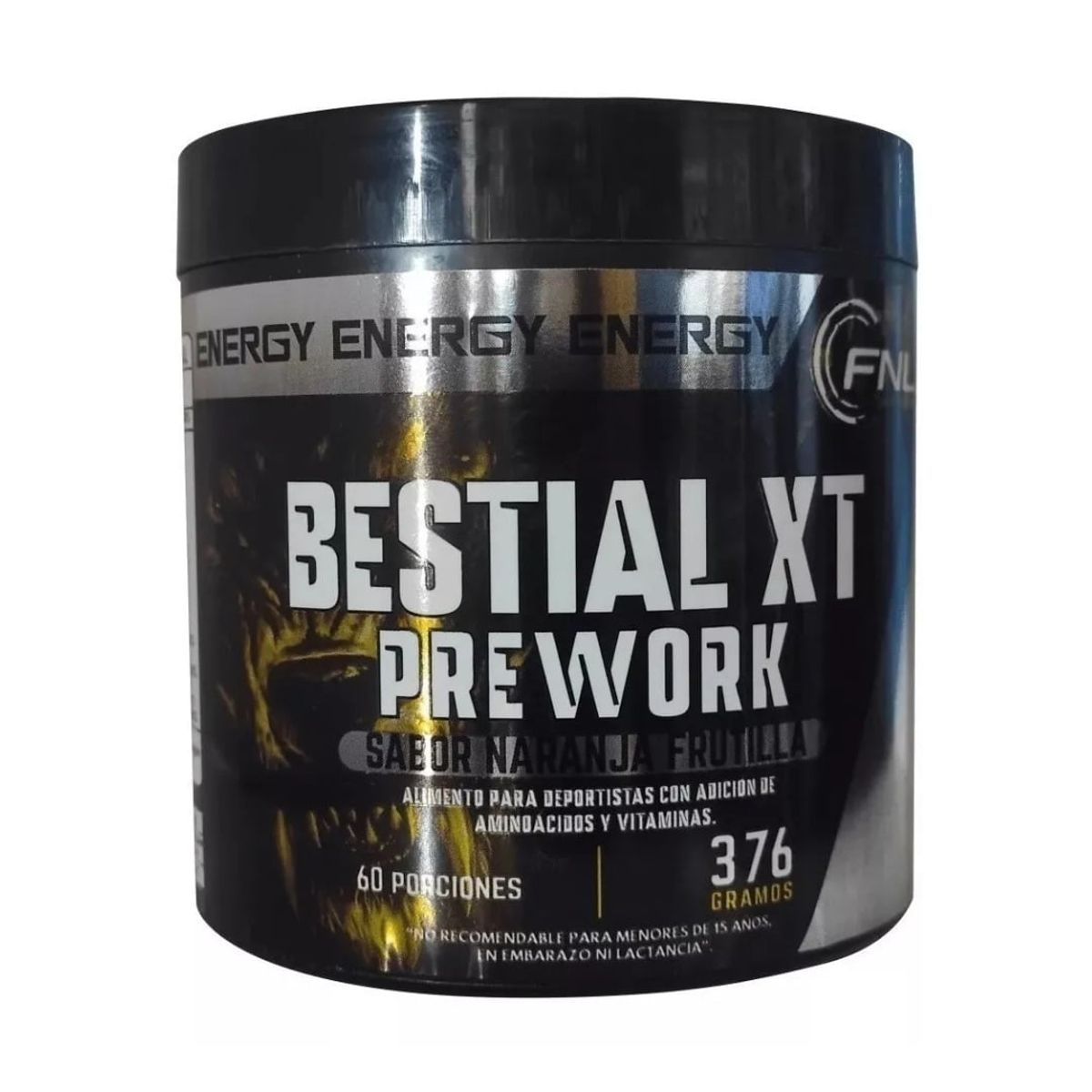 FNL - Pre-Entreno Bestial XT Prework en Polvo 376 Gr FNL