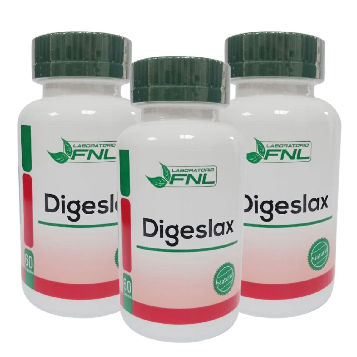 FNL - Digeslax 180 Cápsulas Pack 3 Frascos x 60 Caps FNL