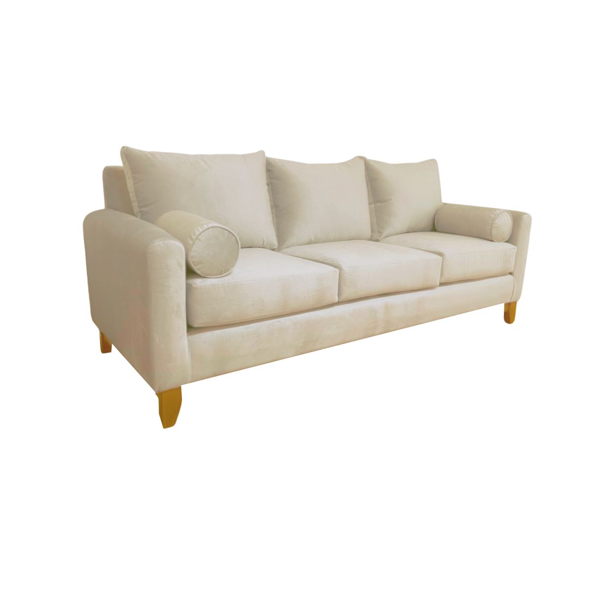 GENERICO - SOFA INDU 3 CUERPOS FELPA BEIGE