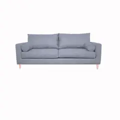 GENERICO - SOFA INDU 2 CUERPOS FELPA GRIS