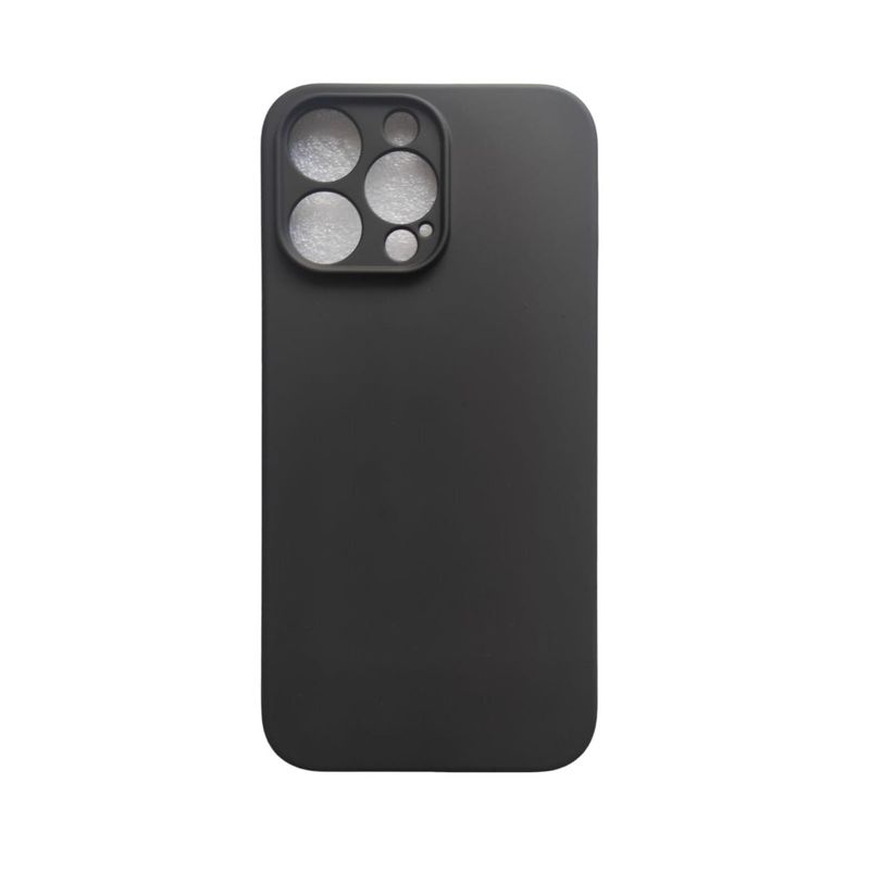 GENERICO - Carcasa Silicona Colores Para Iphone 14 Pro Max - Negro
