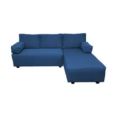 GENERICO - SECCIONAL ELLE CHENILLE AZUL BIDIRECCIONAL
