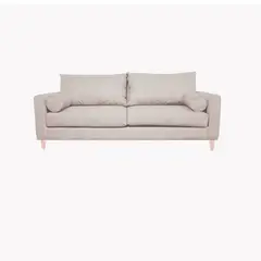 GENERICO - SOFA INDU 2 CUERPOS FELPA BEIGE
