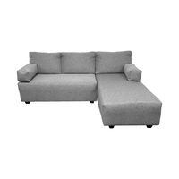 SECCIONAL ELLE CHENILLE GRIS BIDIRECCIONAL