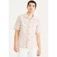 DOCKERS - Camisa Seasonal Camp Collar Relaxed Fit Rosa
