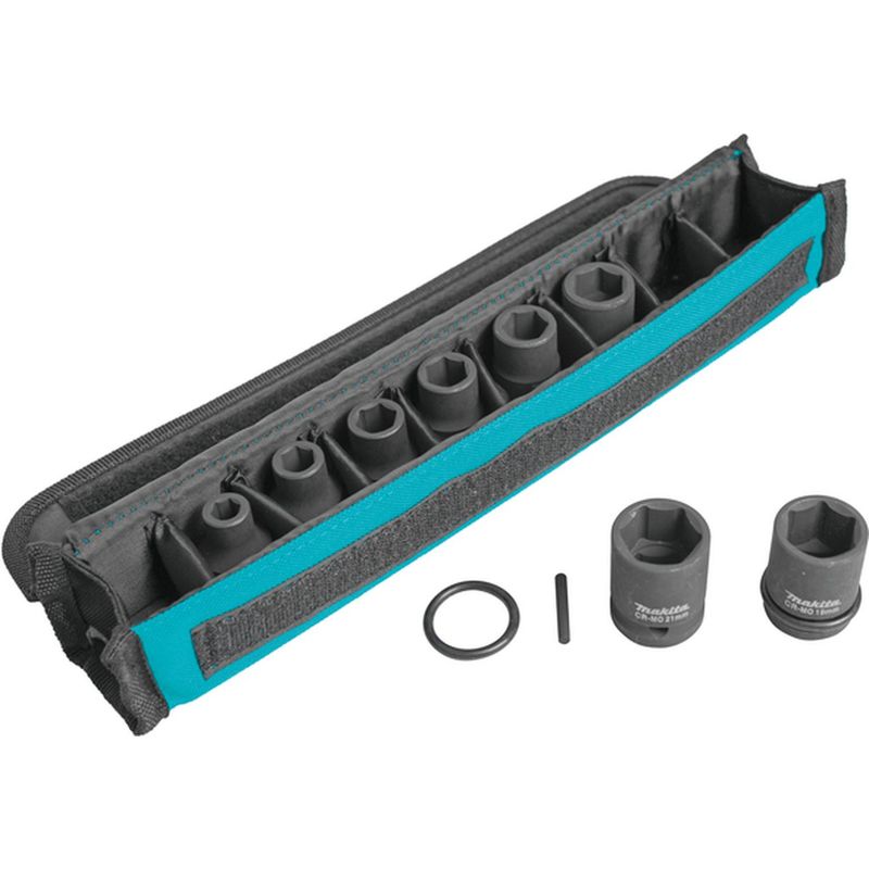 MAKITA - Juego de Dados de Impacto 1/2'' (8 - 21mm) 8 pzas - Makita