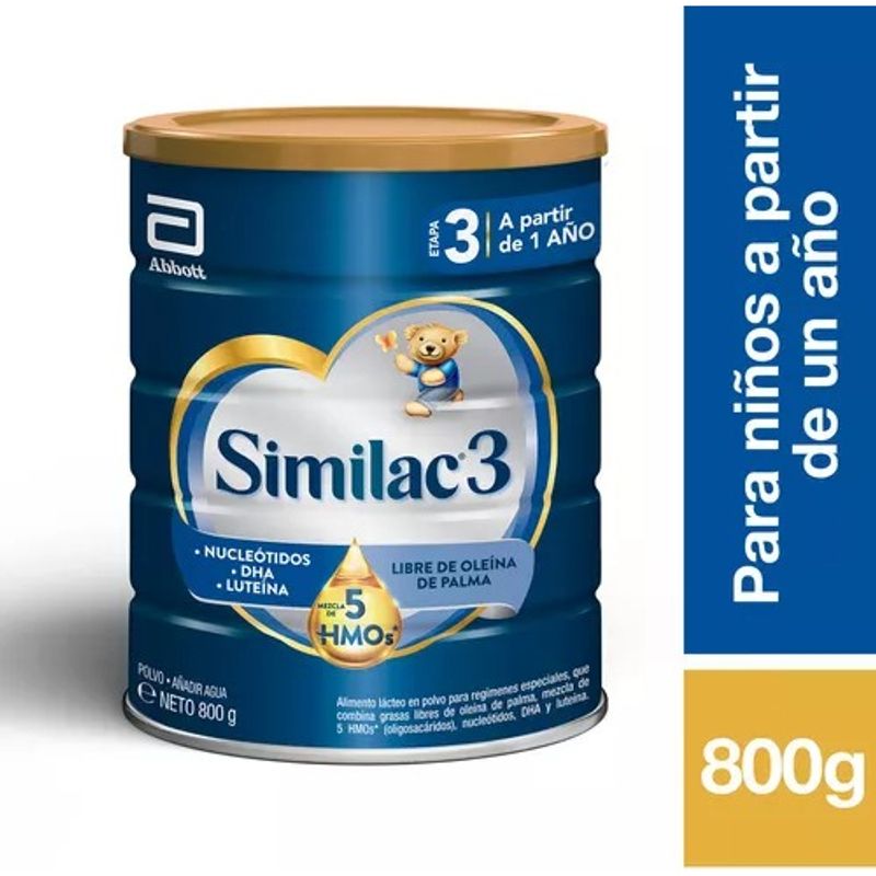 SIMILAC - Similac Etapa 3 Con 5hmo Polvo X 800 Gramos Sabor A Vainilla