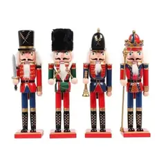 GENERICO - 4 Marionetas Cascanueces Navideñas