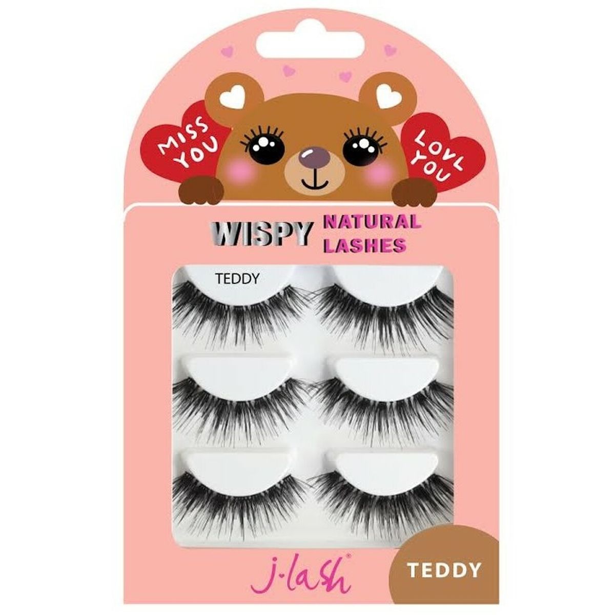 GENERICO - J LASH SET DE PESTAÑAS ANIMAL COLLECTION TEDDY