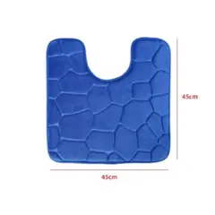 GENERICO - Alfombra De Baño Diseño Piedra Color Azul 45X45CM.