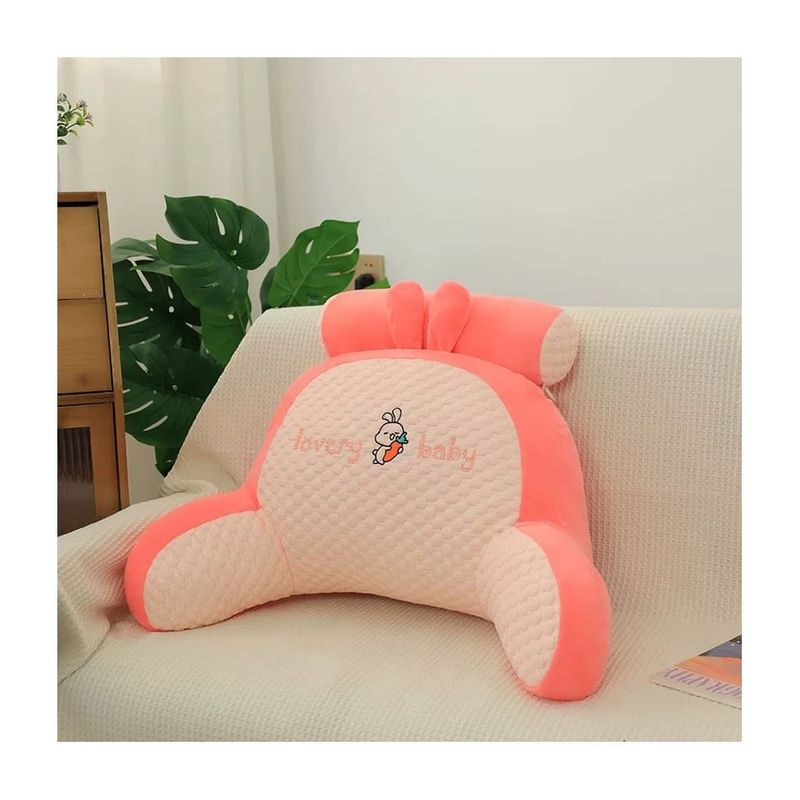 GENERICO - Almohada Para Respaldo De Cama Cojín Para Sofá Con Brazos Rosa