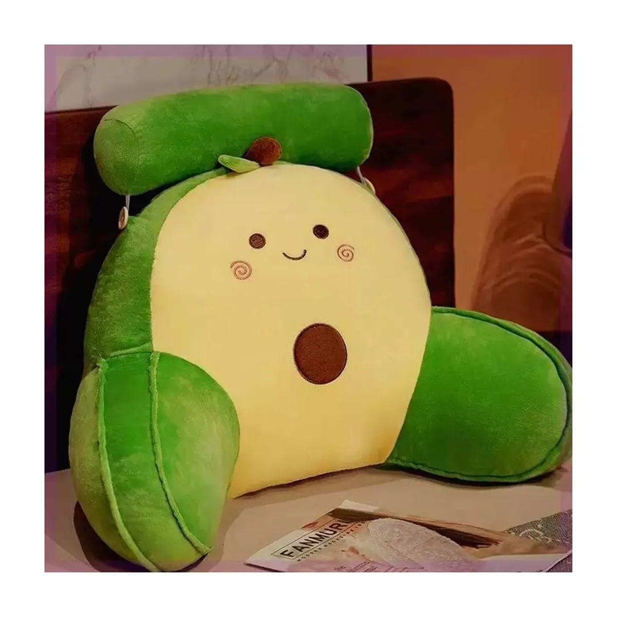 GENERICO - Almohada Para Respaldo De Cama Cojín Para Sofá Con Brazos Palta