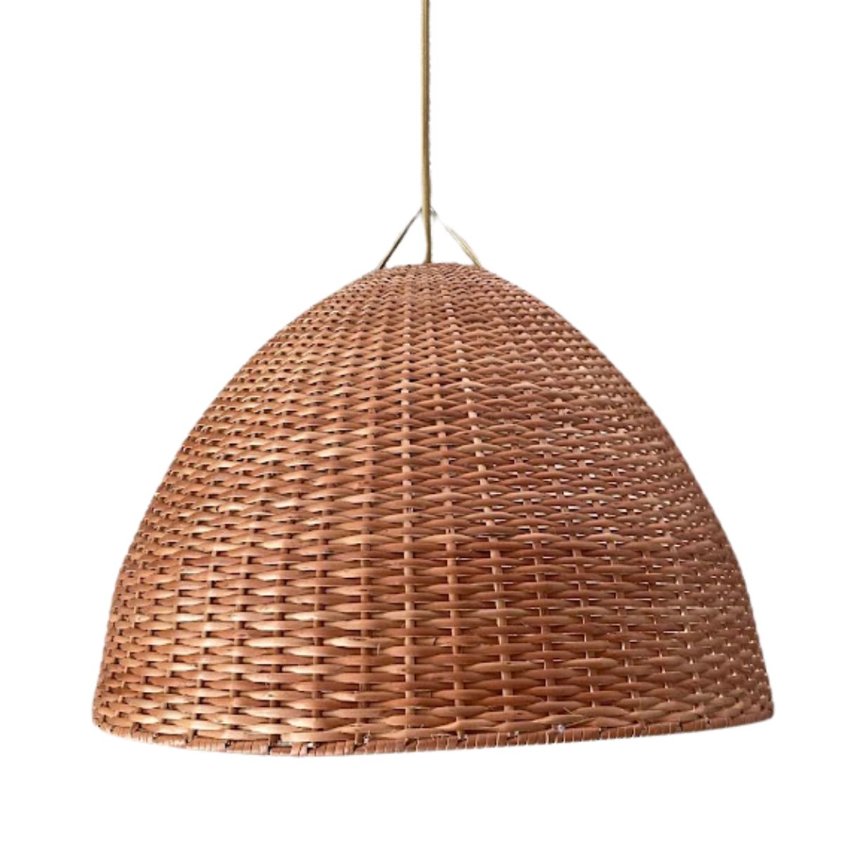 GENERICO - Lámpara Colgante Mimbre Sombrero