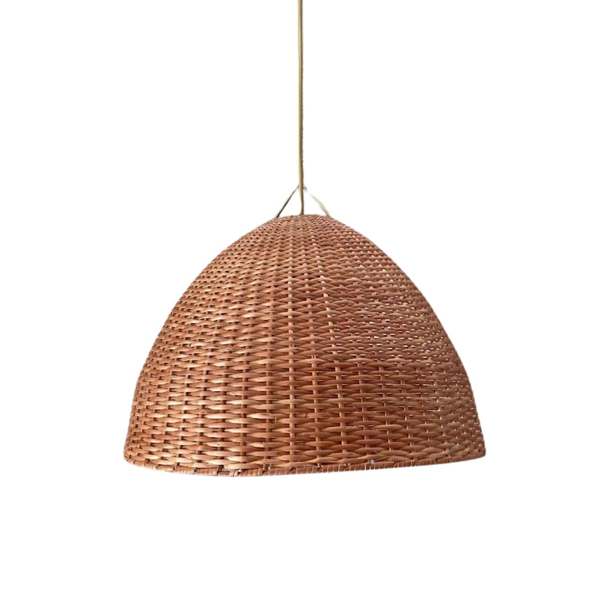 GENERICO - Lámpara Colgante Mimbre Sombrero