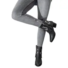 MOSSA - Botin Rihanna Negro Plata