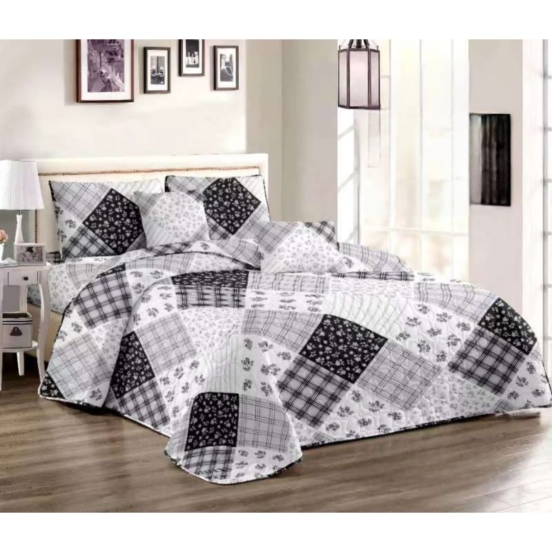 GENERICO - COBERTORES DE VERANO QUILTS REVERSIBLES