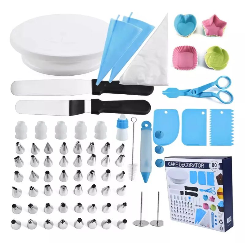 GENERICO - Set Kit De Decoración De Tortas Y Repostería 80 Piezas