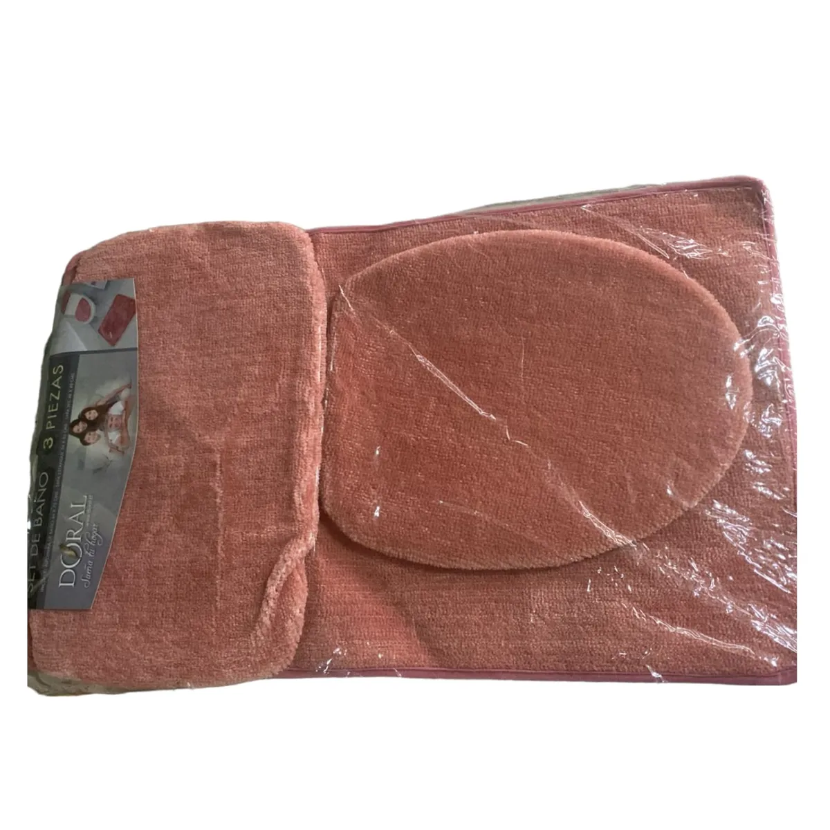 DORAL - Set De Alfombras De Baño Doral 3 Piezas Rosa