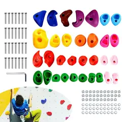 DEKANO - Kit 32 Presas Piedra Escalada Niño De Resina Con Tuercas
