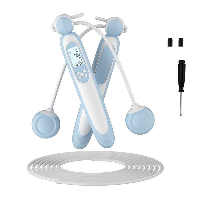 KOKILA - Cuerda De Saltar Inalámbrica Ajustable Con Contador Digital