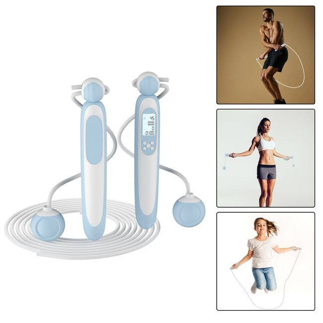 KOKILA - Cuerda De Saltar Inalámbrica Ajustable Con Contador Digital